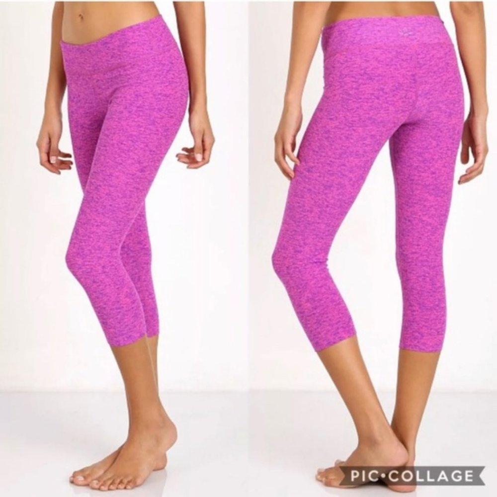 Beyond Yoga Pink Spacedye Capri Legging
